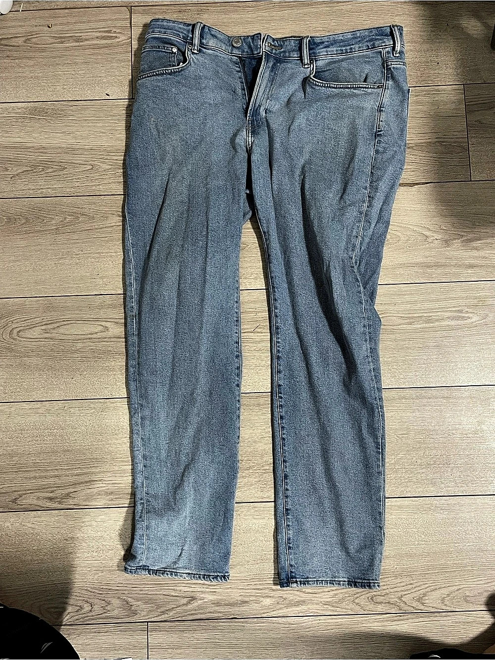H&M Regular Fit Jeans Straight Leg Blue Waist 36/32